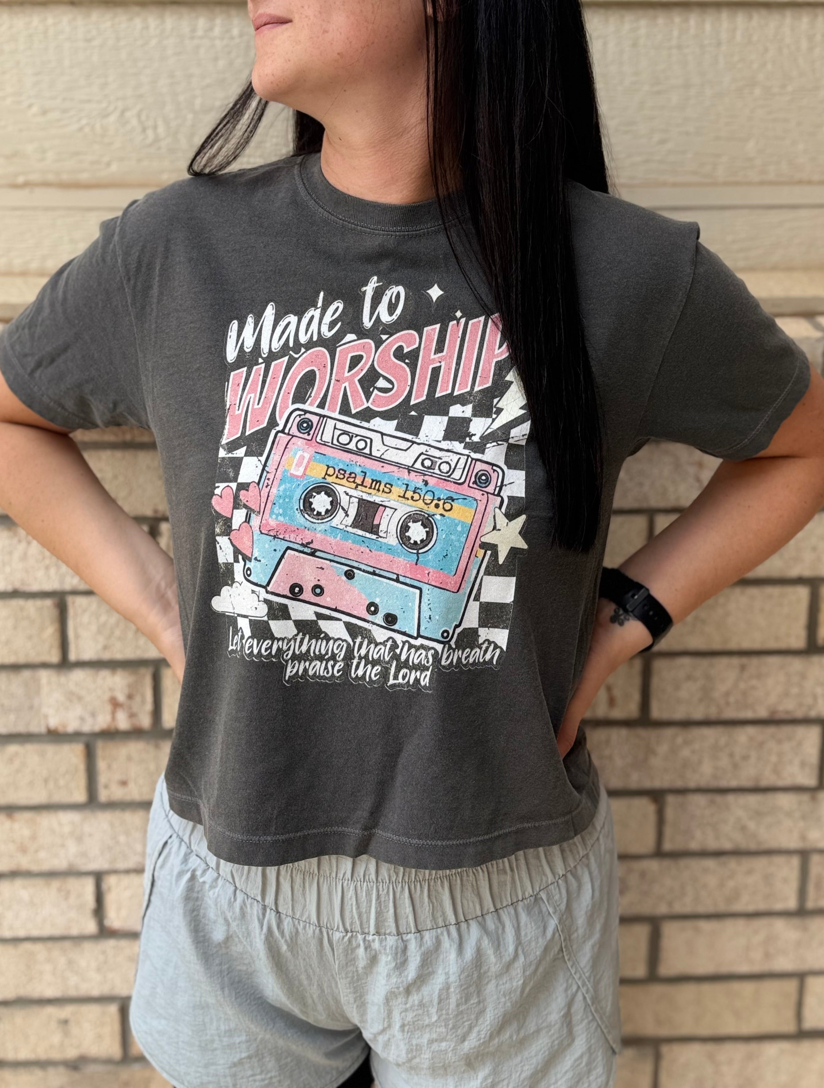 Made To Worship Crop Tee