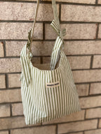 Probably Books Striped Cotton Tote Bag