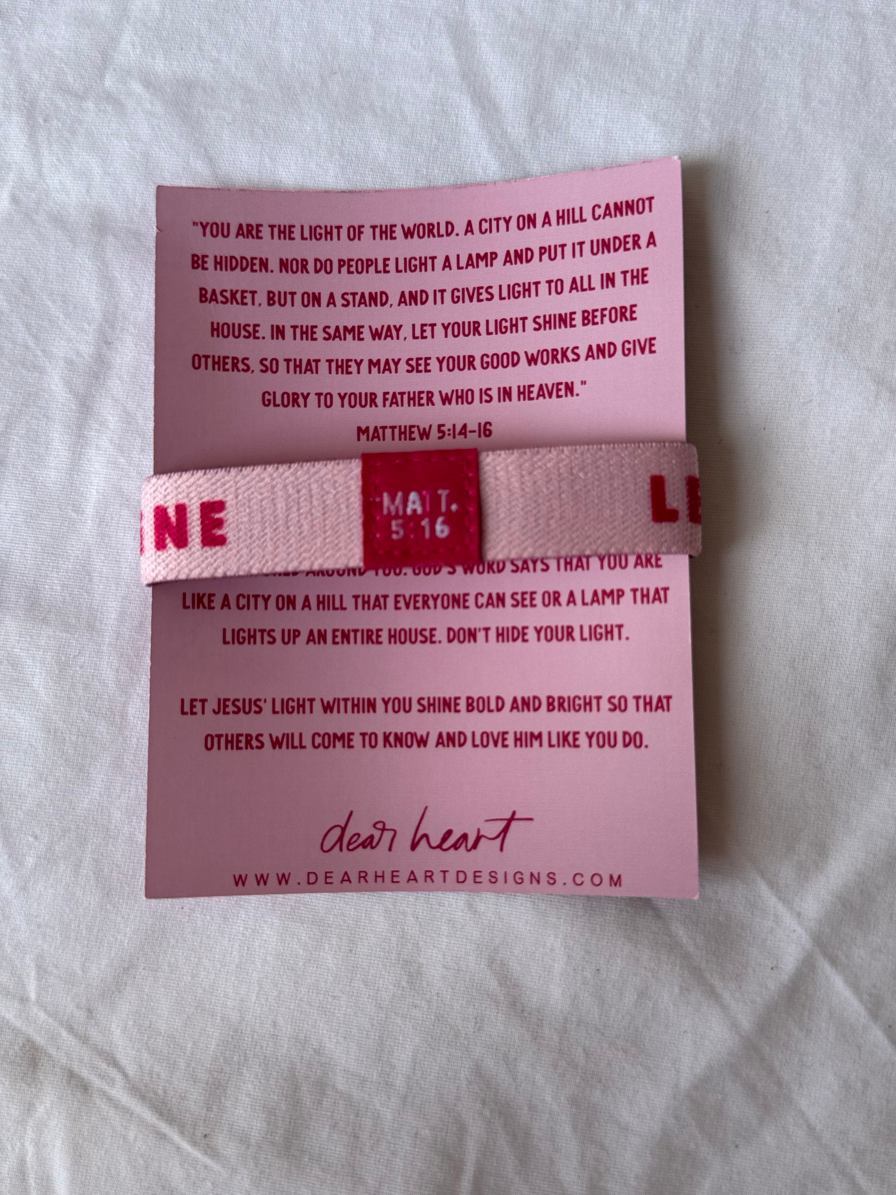Let Your Light Shine Kids Bracelet