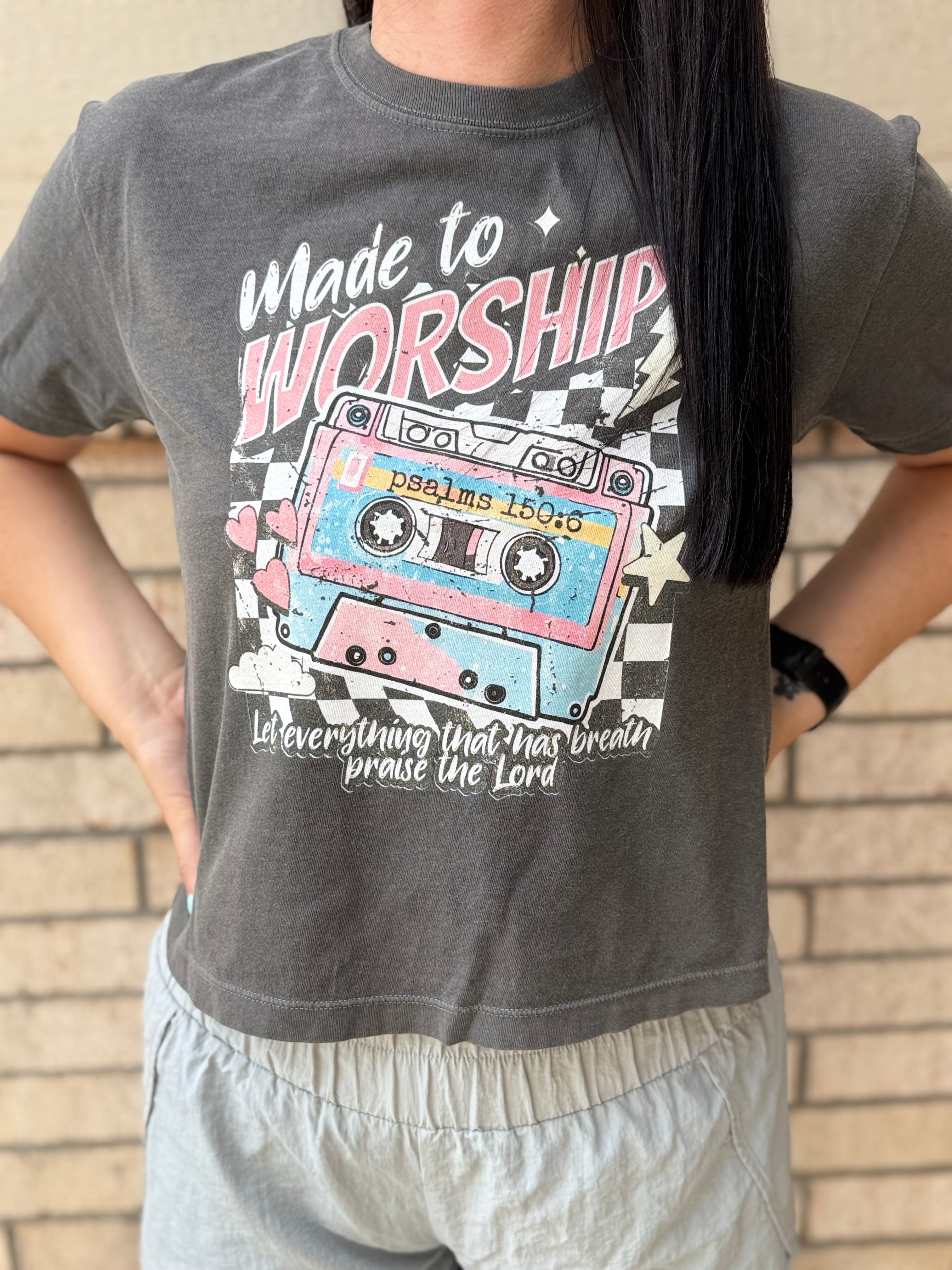 Made To Worship Crop Tee