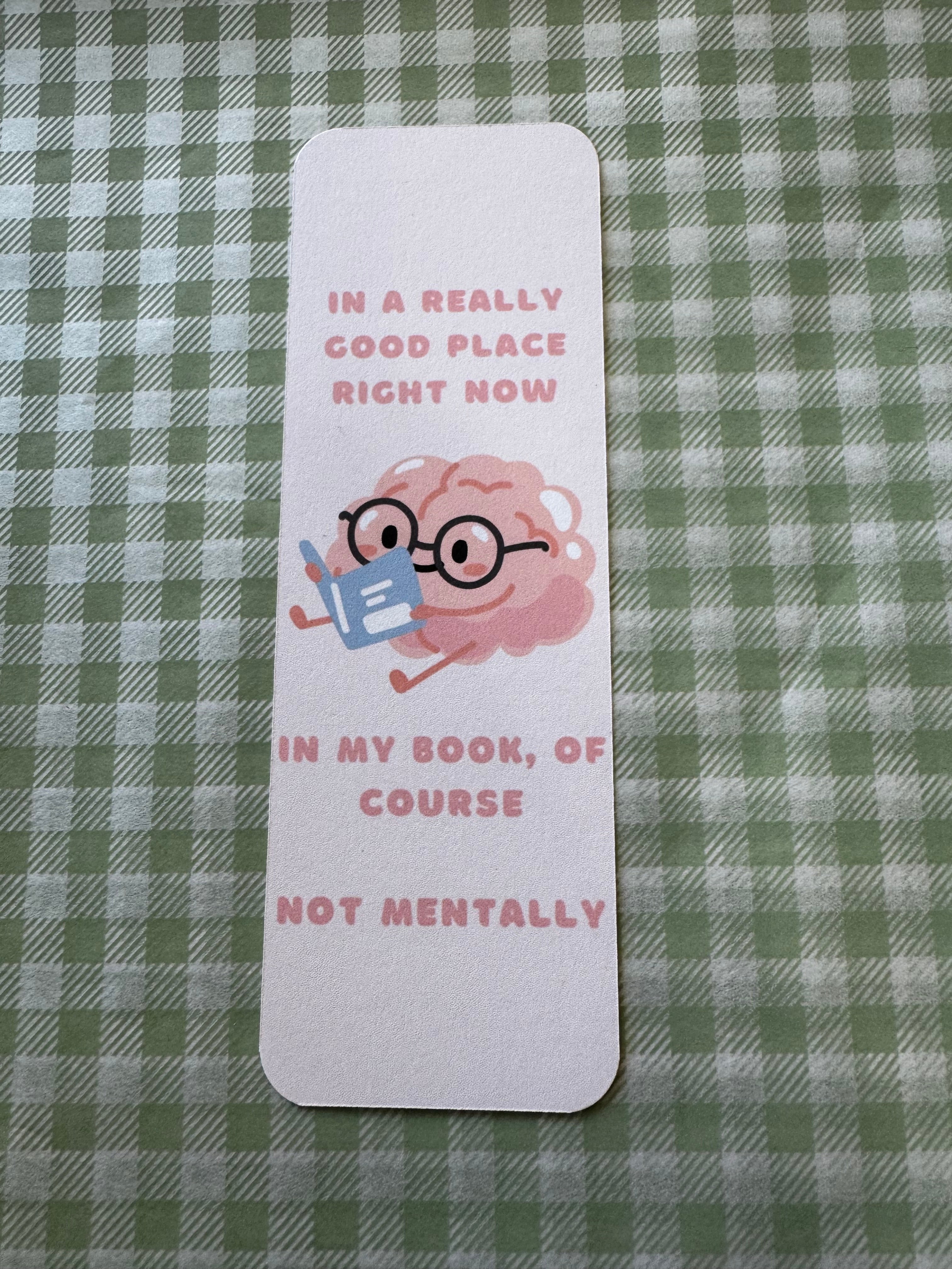 Pink Bookworm Bookmarks