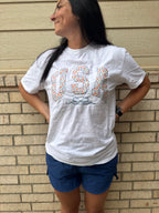 USA Quilted Graphic Tee