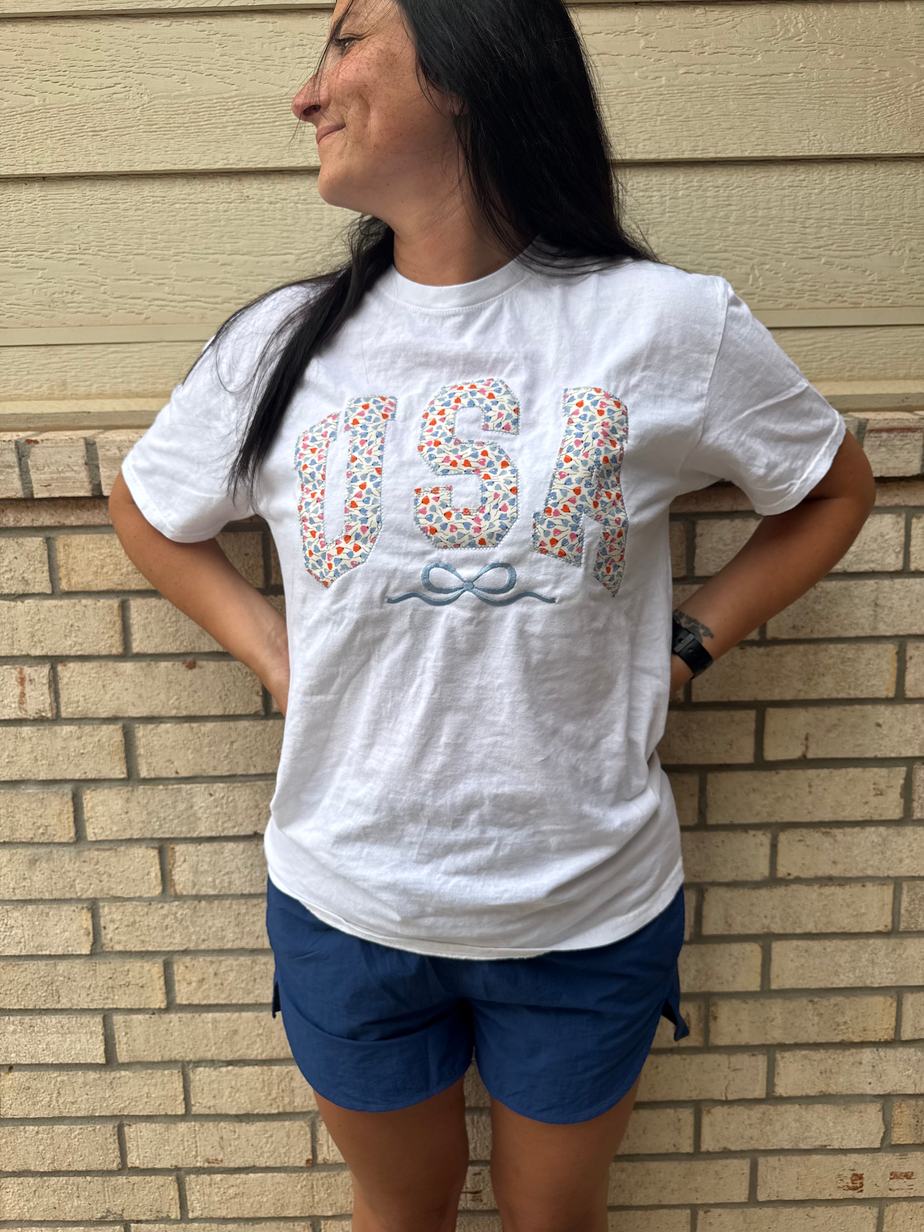 USA Quilted Graphic Tee