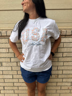 USA Quilted Graphic Tee