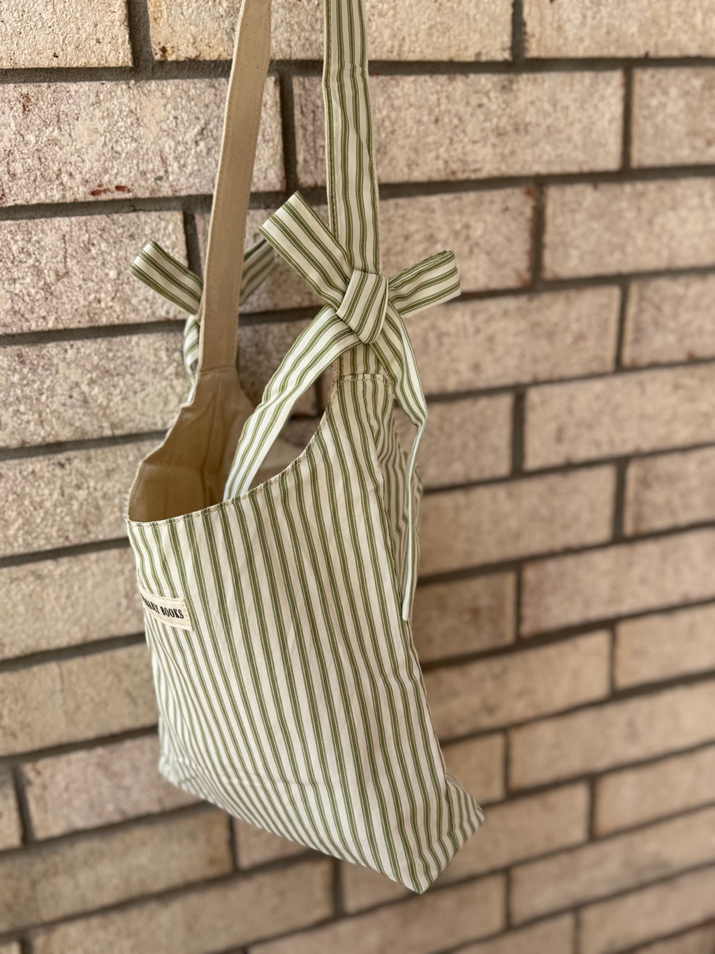 Probably Books Striped Cotton Tote Bag