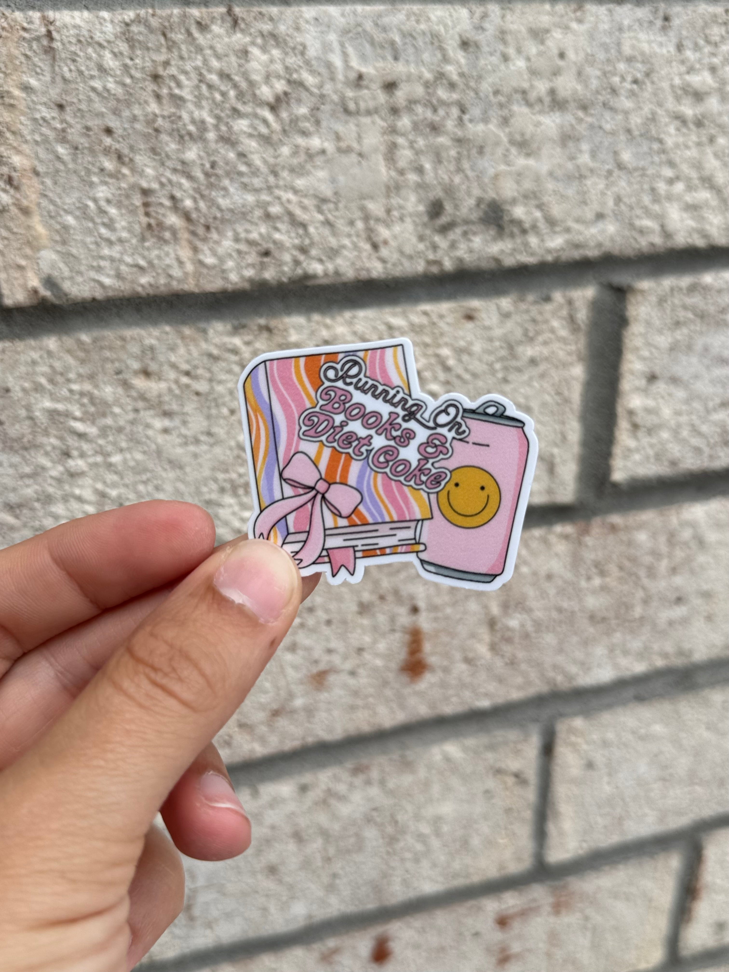 Running On Books & Diet Coke Sticker