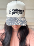 Runnin' On Caffeine and Prayers Embroidered Hat