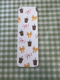 Iced Coffee & Coquette Bows Bookmarks