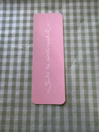 Pink Bookworm Bookmarks