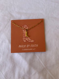 Walk By Faith Charm Necklace