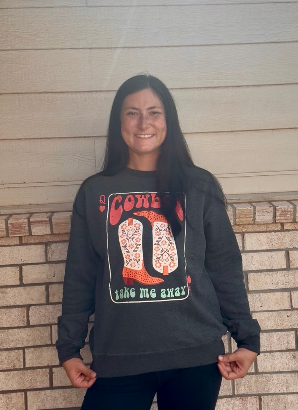Cowboy Take Me Away Crewneck